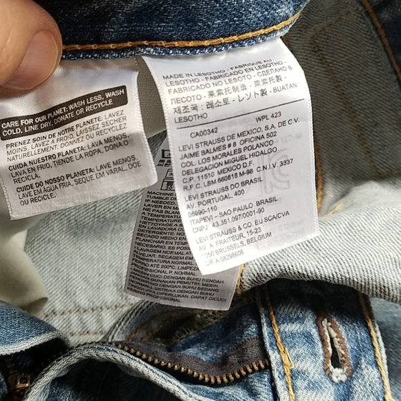 34 W Levi 550 Shorts Strauss & Co. Blue Denim - Picture 6 of 8